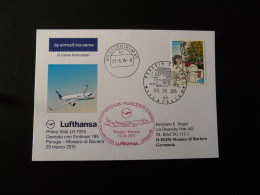 Premier Vol First Flight Perugia Monaco Embraer 195 Lufthansa 2015 - 2011-20: Poststempel