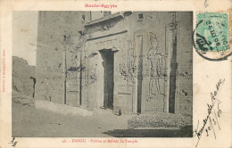 EGYPTE  EDFOU  Pylone Et Reliefs Du Temple - Edfou