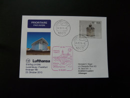 Premier Vol First Flight Luxembourg Frankfurt Embraer 190 Lufthansa 2015 - Storia Postale