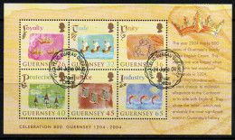 Guernsey 2004 800th Anniversary Of Allegiance To England MS, Used, SG 1044 - Guernsey