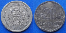 PERU - 20 Centimos 2018 KM# 306.4 Monetary Reform (1991) - Edelweiss Coins - Peru