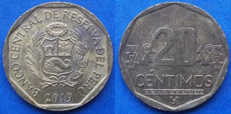 PERU - 20 Centimos 2019 KM# 306.4 Monetary Reform (1991) - Edelweiss Coins - Pérou