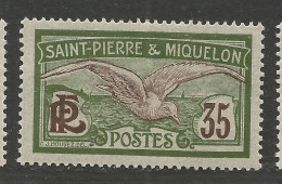 SAINT PIERRE ET MIQUELON N° 86 NEUF* TRACE DE CHARNIERE   / Hinge  / MH - Nuovi