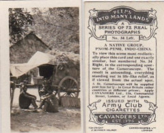 34 Native Group, Pnom Penh, Indo China - PEEPS INTO MANY LANDS A 1927 - Cavenders RP Stereoscope Cards 3x6cm - Stereoscopes - Side-by-side Viewers