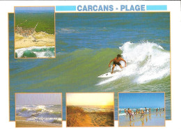 CPM - GIRONDE - CARCANS PLAGE - SURF - MULTIVUES - Carcans