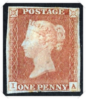 SG8 Penny Red (IA) Four Margins Fine M/M Cat £600 - Ungebraucht