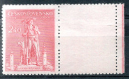 TCHECOSLOVAQUIE /  N° 425 NEUF * * Avec Vignette Attenante - Unused Stamps