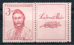 TCHECOSLOVAQUIE /  N° 475 NEUF *  Avec Vignette Attenante - Unused Stamps