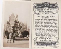 7 Flora Fountain Bombay  - PEEPS INTO MANY LANDS A 1927 - Cavenders RP Stereoscope Cards 3x6cm - Stereoscopi