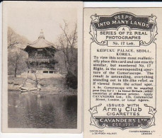 17 Keifuki Palace, Seoul, Korea  - PEEPS INTO MANY LANDS A 1927 - Cavenders RP Stereoscope Cards 3x6cm - Stereoscopes - Side-by-side Viewers