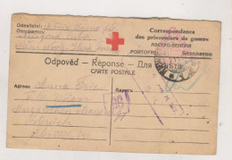 RUSSIA, 1917  POW Postal Stationery To  Austria - Brieven En Documenten