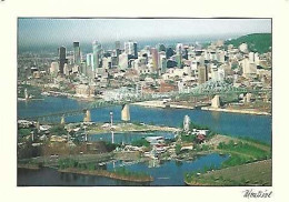 Canada & Marcofilia, Montreal, La Ronde, Le Pont Jacques-Cartier Et Le Centre-Ville, Almada Portugal 1998 (7979) - Greetings From...