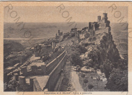 CARTOLINA  B2 REPUBBLICA DI S.MARINO-ROCCA E PANORAMA-VIAGGIATA 1955 - Saint-Marin