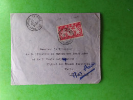 GUYANE N° 199 15F ROSE SERIE DE LONDRES SEUL SUR LETTRE PAR AVION POUR PARIS - Storia Postale