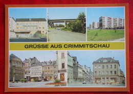 AK Crimmitschau Haus Der Dienste An Der AutobahnBrucke Bild Und Heimat Deutschland DDR Nicht Gelaufen Postcard D15 - Crimmitschau