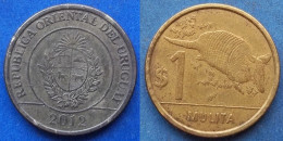 URUGUAY - 1 Peso 2012 "Mulita" KM# 135 Monetary Reform (1993) - Edelweiss Coins - Uruguay