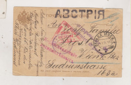 RUSSIA, 1916  POW Postal Stationery To  Austria - Lettres & Documents