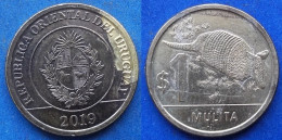 URUGUAY - 1 Peso 2019 "Mulita" KM# 135 Monetary Reform (1993) - Edelweiss Coins - Uruguay