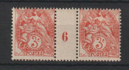 Millésime Type Blanc 109 IA 1906 * Charnière Infime Sur Pont MH - Millesimes