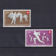 SWITZERLAND 1950, Sc# B193-B194, Part Set, Red Cross, Sports, MNH - Ongebruikt