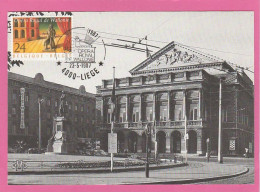 Carte Maximum - Belgique - 1987 - Opéra Royal De Wallonie - Liège - 1981-1990