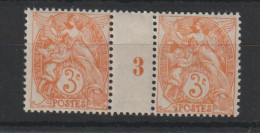 Millésime Type Blanc 109 IB 1923 ** MNH - Millésime