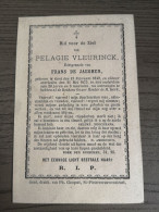 Pélagie Vleurinck De Jaegher Gent 1849 1875 Drukk. Choquet - Religion & Esotérisme