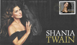 Canada, Chanson, FDC Shania Twain, Windsor - Chanteurs