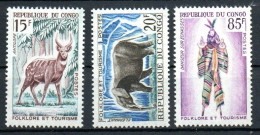 Col40 Afrique Congo 1964 N° 162 163 & 166 Neuf XX MNH Cote 6,00€ - Nuevas/fijasellos