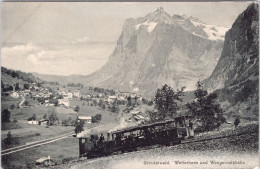 Grindelwald , Wetterhorn Und Wengernalpbahn (Dampflok , Zug) (Ungebraucht) - Grindelwald