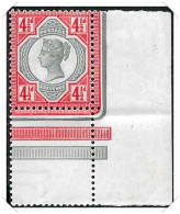 QV SG206 ‘Jubilee’ Issue 4½d. Green And Carmine Un-Mounted Mint - Nuevos