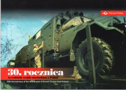 POLAND 2023 POST OFFICE LIMITED EDITION FOLDER: 30TH ANNIVERSARY WITHDRAWAL OF SOVIET USSR RUSSIAN TROOPS FROM POLAND - Brieven En Documenten