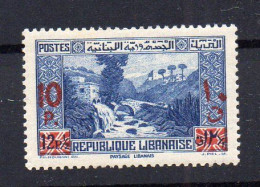 !!! GRAND LIBAN, N°186a ESSAI AVEC SURCHARGE ROUGE NEUF ** - Unused Stamps