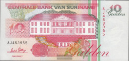 Suriname Pick-number: 137b (1996) Uncirculated 1996 10 Gulden - Surinam