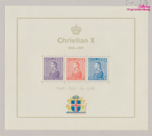 Island Block1 (kompl.Ausg.) Postfrisch 1937 König Christian X. (10331508 - Nuevos