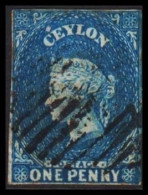 1857-1859. CEYLON. Victoria. ONE PENNY. Imperforated.  (MICHEL 2) - JF542157 - Ceylon (...-1947)