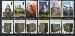 Guernsey 2008 Guernsey Granite At St Paul's Cathedral Set Of 6, Used, SG 1248/53 - Guernsey