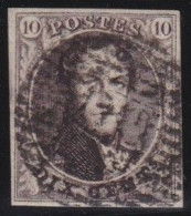 Belgie  .   OBP    .    6A  (2 Scans)     .    O     .   Gestempeld     .   /   .    Oblitéré - 1851-1857 Medallones (6/8)