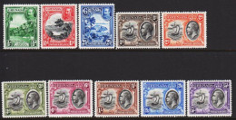 1934. GRENADA. Georg V. Country-motives Complete Set Very Light Hinged.  Beautiful Set.  (MICHEL 106-115) - JF542167 - Granada (...-1974)