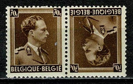 Belg. 1936/37 OBP/COB  KP 20** MNH - Tete Beche  [KP] & Interpannelli [KT]