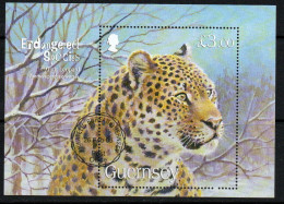 Guernsey 2009 Endangered Species V, Amur Leopard MS, Used, SG 1266 - Guernsey