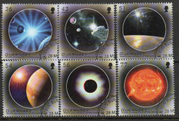 Guernsey 2009 Europa, Astronomy Set Of 6, Used, SG 1284/9 - Guernsey