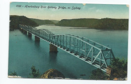 Railway Postcard Australia Hawesbury River Railway Bridge .nr.sydney  Unposted - Opere D'Arte