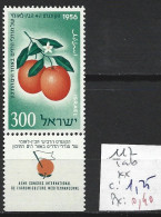 ISRAEL 112 ** Côte 1.25 € - Nuevos (con Tab)