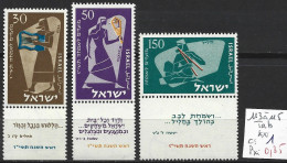 ISRAEL 113 à 115 ** Côte 1 € - Unused Stamps (with Tabs)