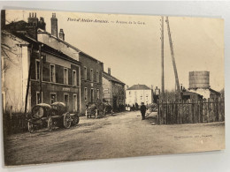 CPA - 70 - PORT - D' ATELIER - AMANCE - Avenue De La Gare - Animée Charrette Tonneaux De Vins - Amance