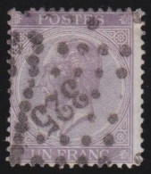 Belgie  .   OBP    .    21-A  (2 Scans)      .    O     .   Gestempeld     .   /   .    Oblitéré - 1865-1866 Profilo Sinistro
