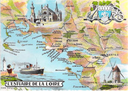 CARTES GEOGRAPHIQUES REGIONALES - Lot De 10 CPSM Grand Format (dont 7 Dentelées) FRANCE En BON ETAT - 5 - 99 Postcards