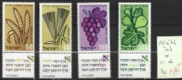 ISRAEL 141 à 44 ** Côte 2 € - Unused Stamps (with Tabs)