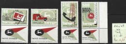 ISRAEL 146 à 49 ** Côte 2 € - Unused Stamps (with Tabs)
